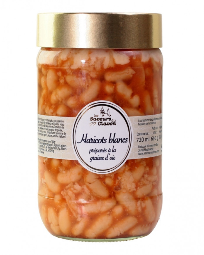 HARICOTS BLANCS TOMATE ET GRAISSE OIE  